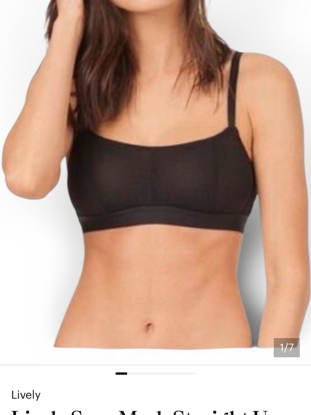 Lively Black Mesh Seamless Scoop Bralette